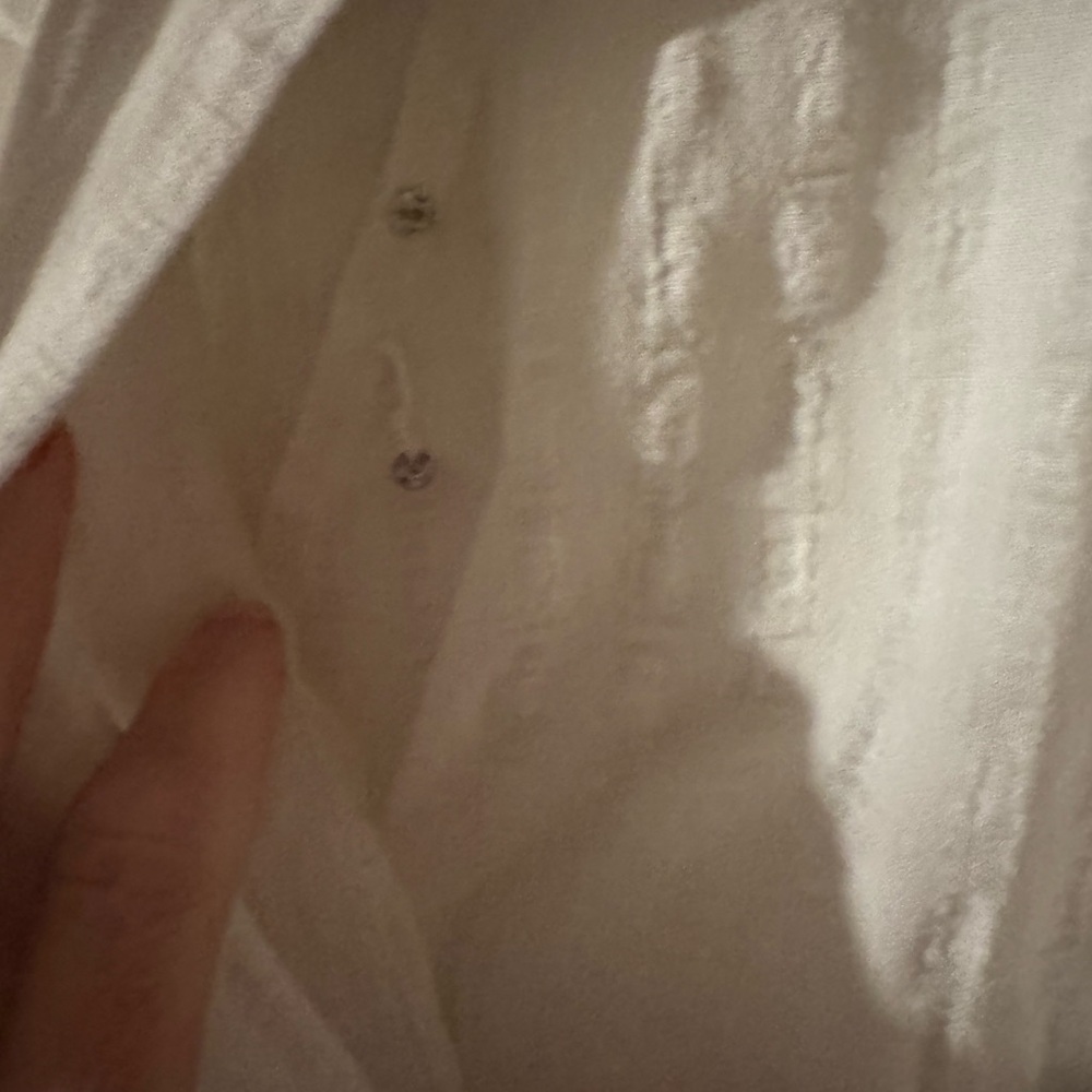 Anthropologie White V-neck Tunic Dress - Picture 8 of 8